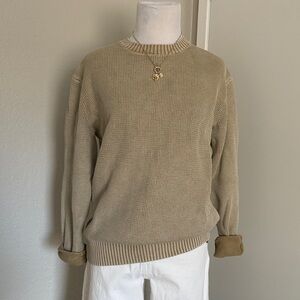 Richer Poorer Beige Crewneck Sweater